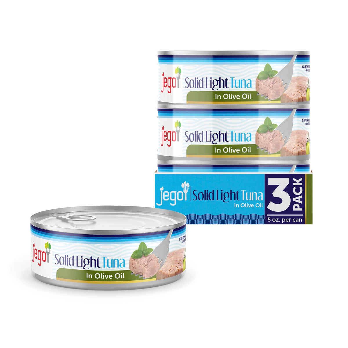 Jego Solid Light Tuna in Olive Oil Keto Low Carb Gluten Free S Jego Life