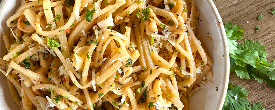 Spalmghetti Aglio e Olio Easy Recipe