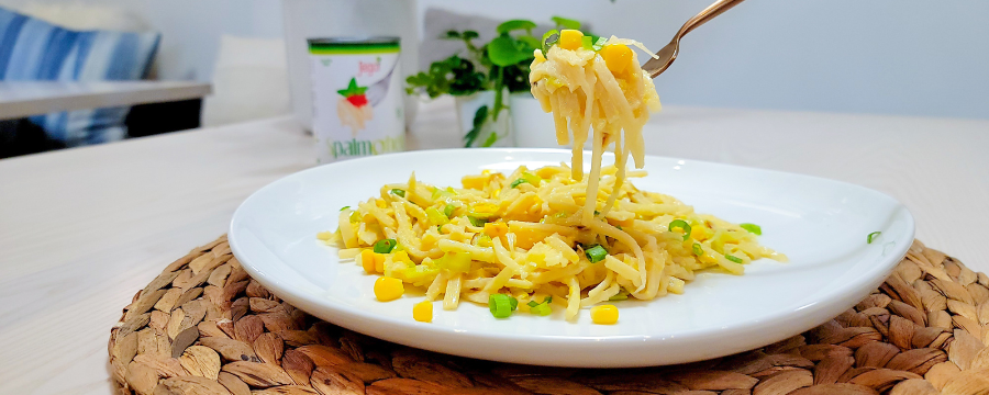 Sweet Corn GF Creamy Noodles with Spalmghetti